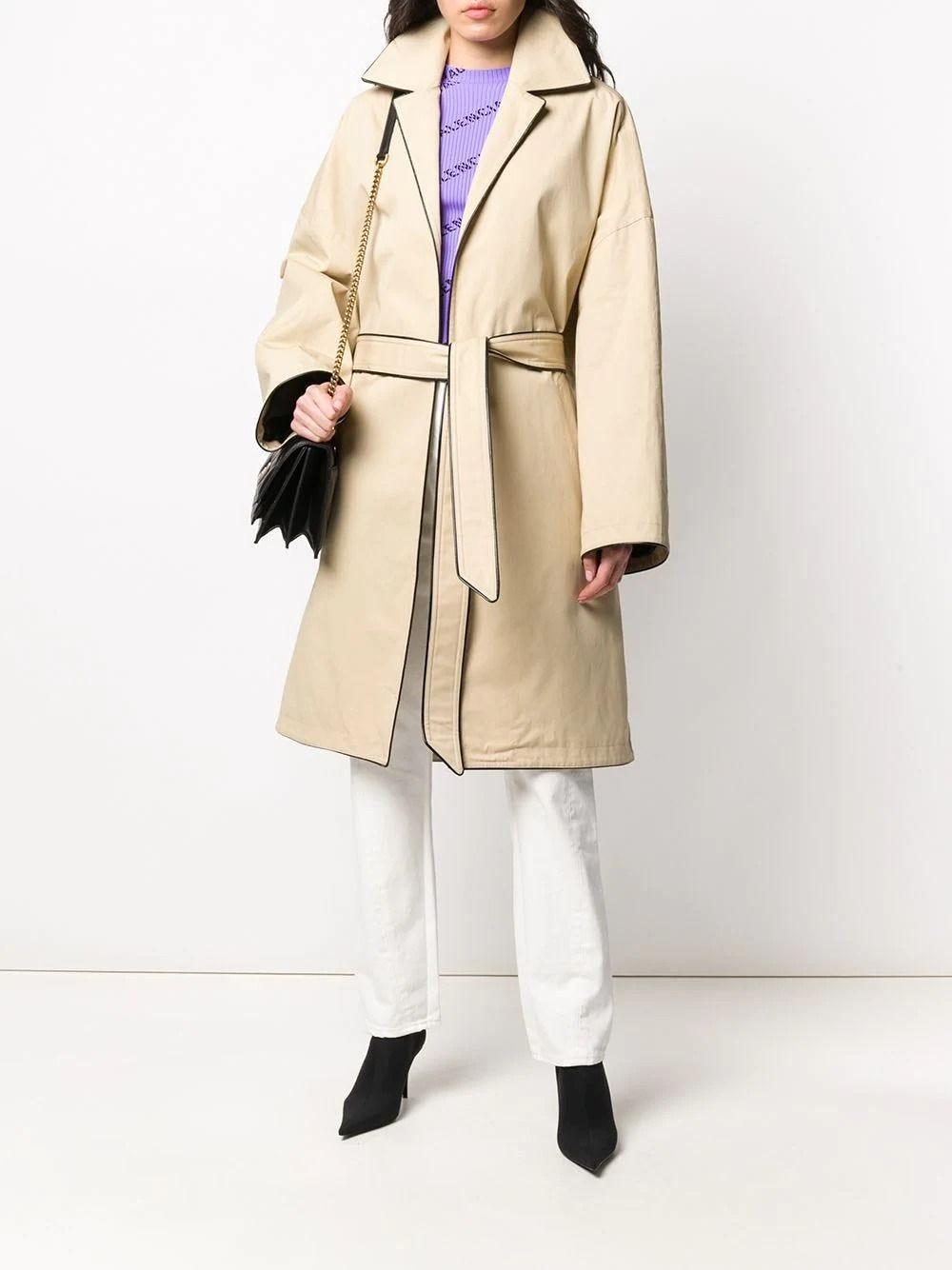 beige cocoon coat