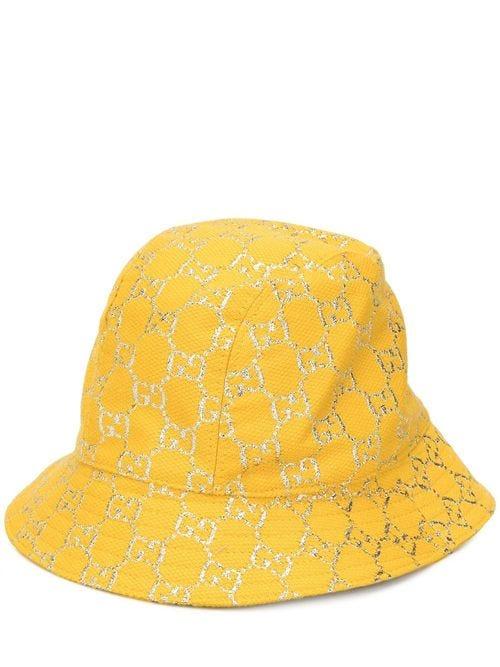 Gucci Wool GG Lamé Bucket Hat in Yellow - Save 34% - Lyst