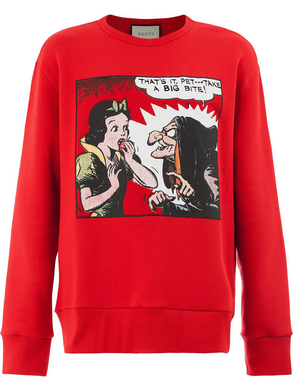 Perfect gemeenschap middelen Gucci Snow White And Witch Jumper in Red for Men | Lyst