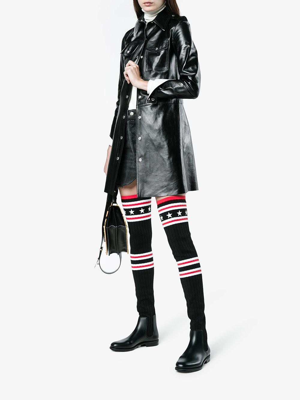 givenchy over the knee sock boots
