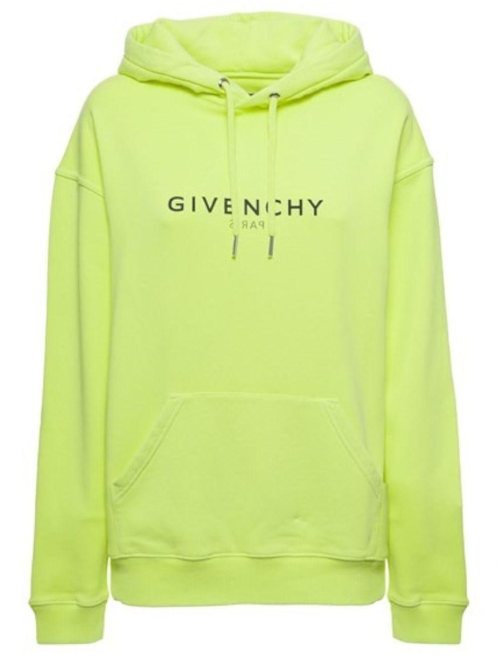 Givenchy Fluo Cotton Hoodie With Logo in Yellow | Lyst