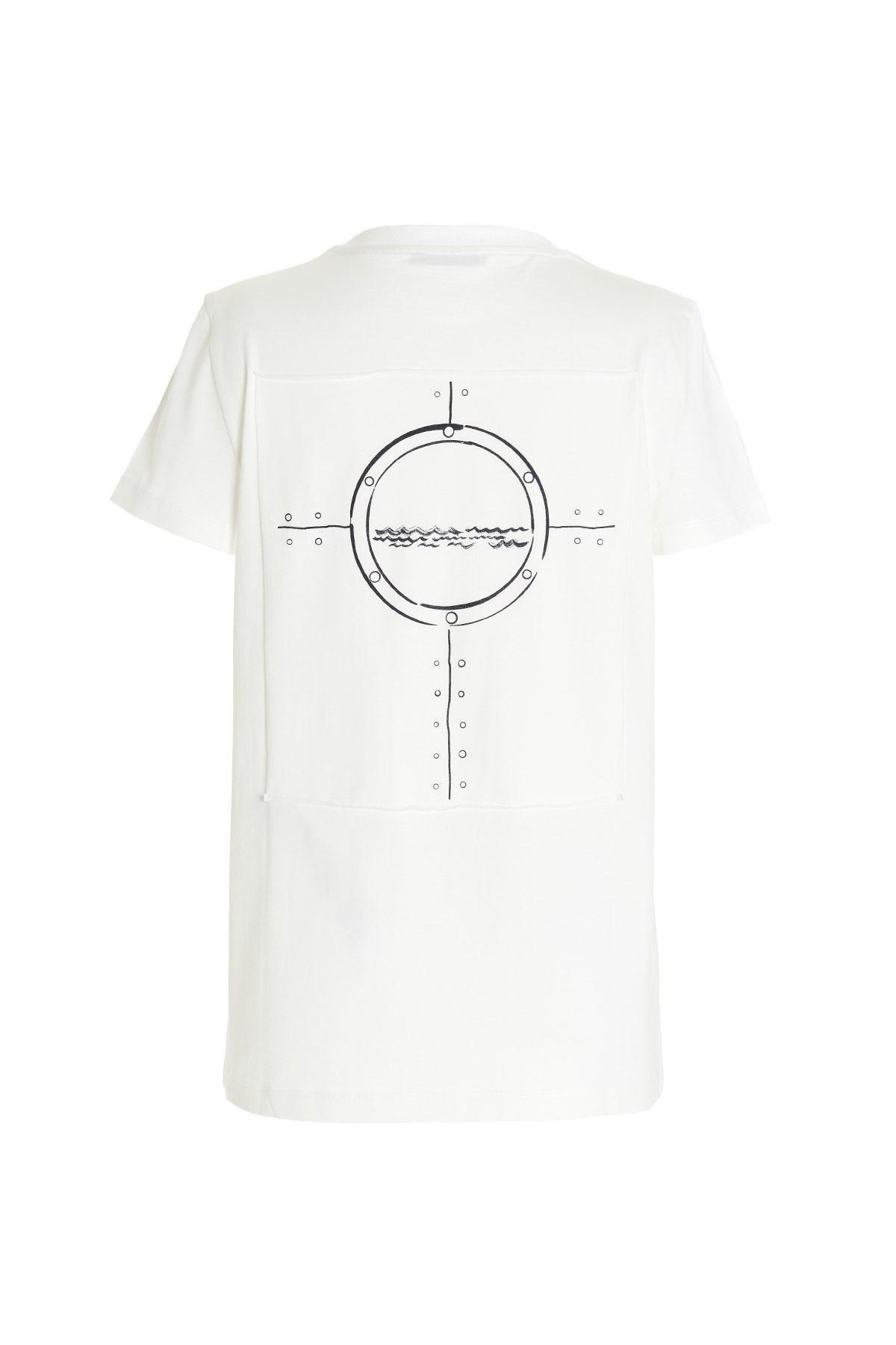 Max Mara White Cotton Oblo T Shirt For Men Lyst