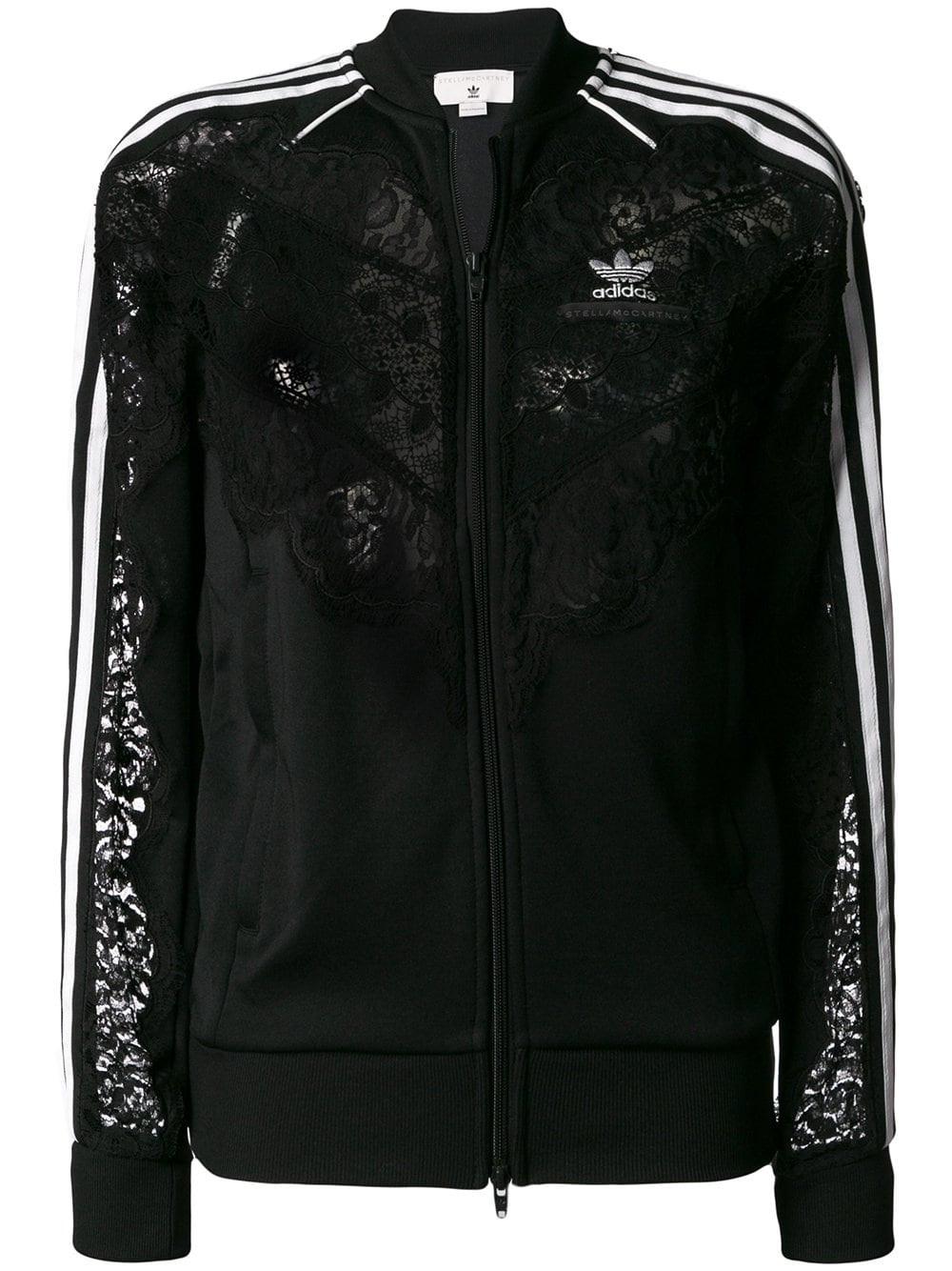 adidas By Stella McCartney Adidas By Stella Mccartney Lace Jacket in Black  | Lyst