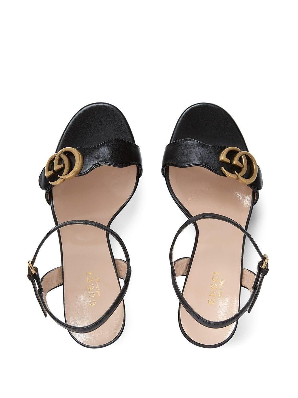 gucci platform sandal with double g