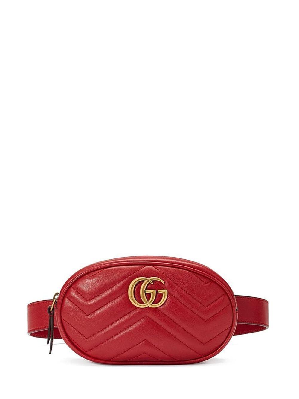 Gucci GG Marmont Belt Bag Rosso in Red | Lyst