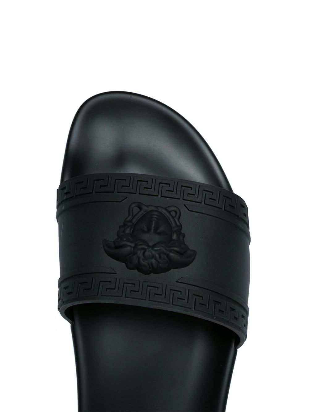 versace chain rubber pool slides