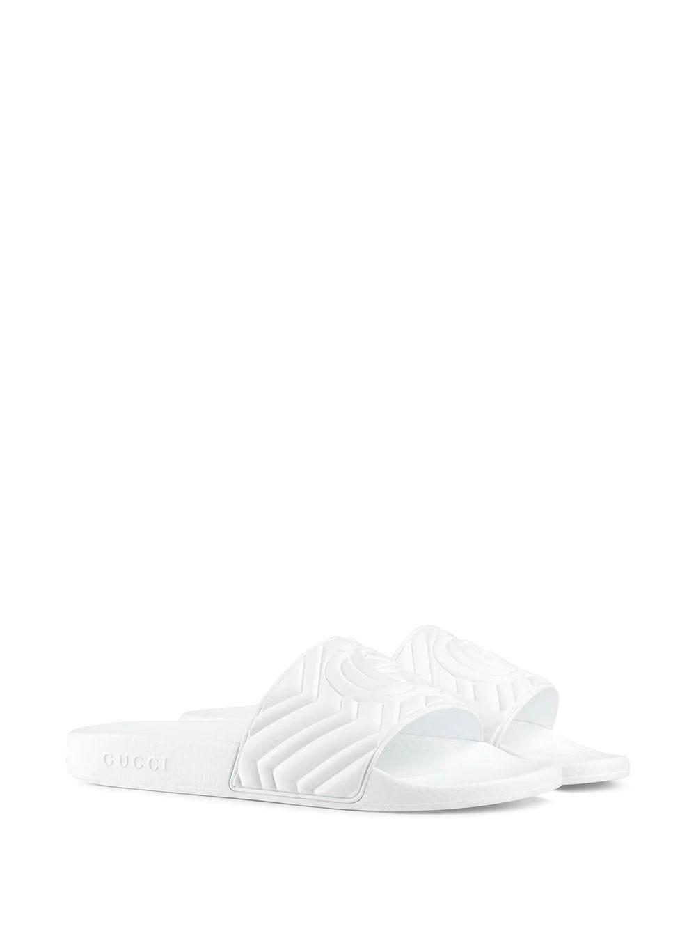 gucci sliders mens white