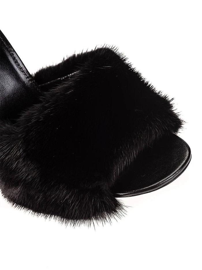Saint Laurent Marilyn Glossed-leather Mules - Black - ShopStyle