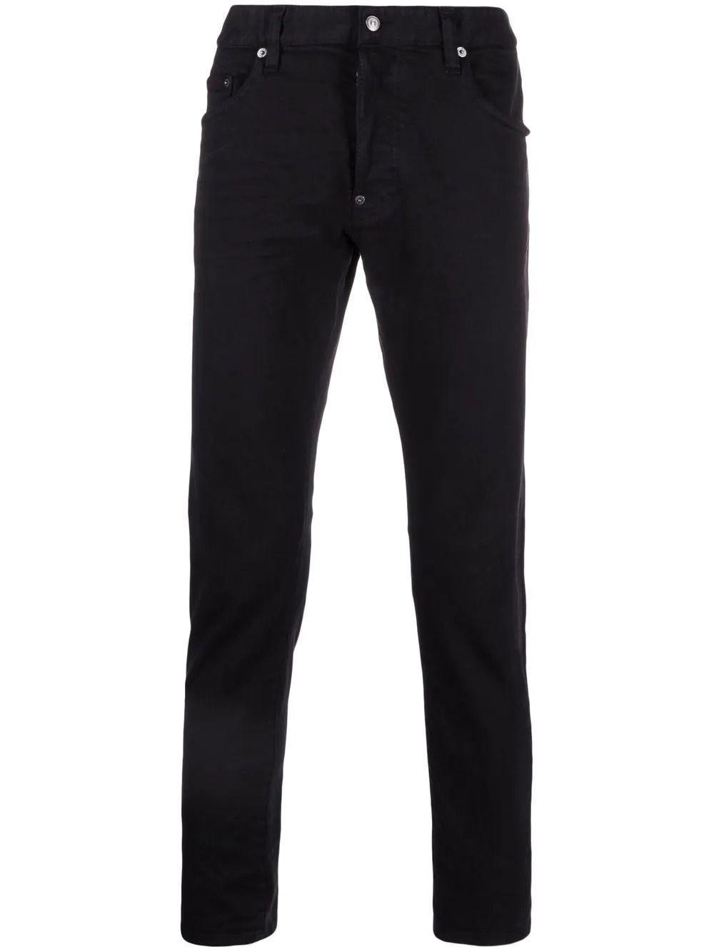 DSquared² Denim Bull Slim-fit Straight Jeans in Nero (Black) for Men ...