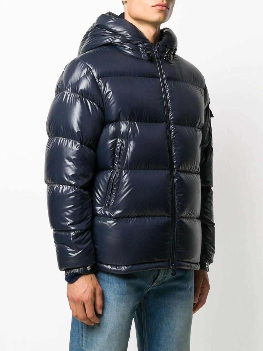 dark blue moncler jacket