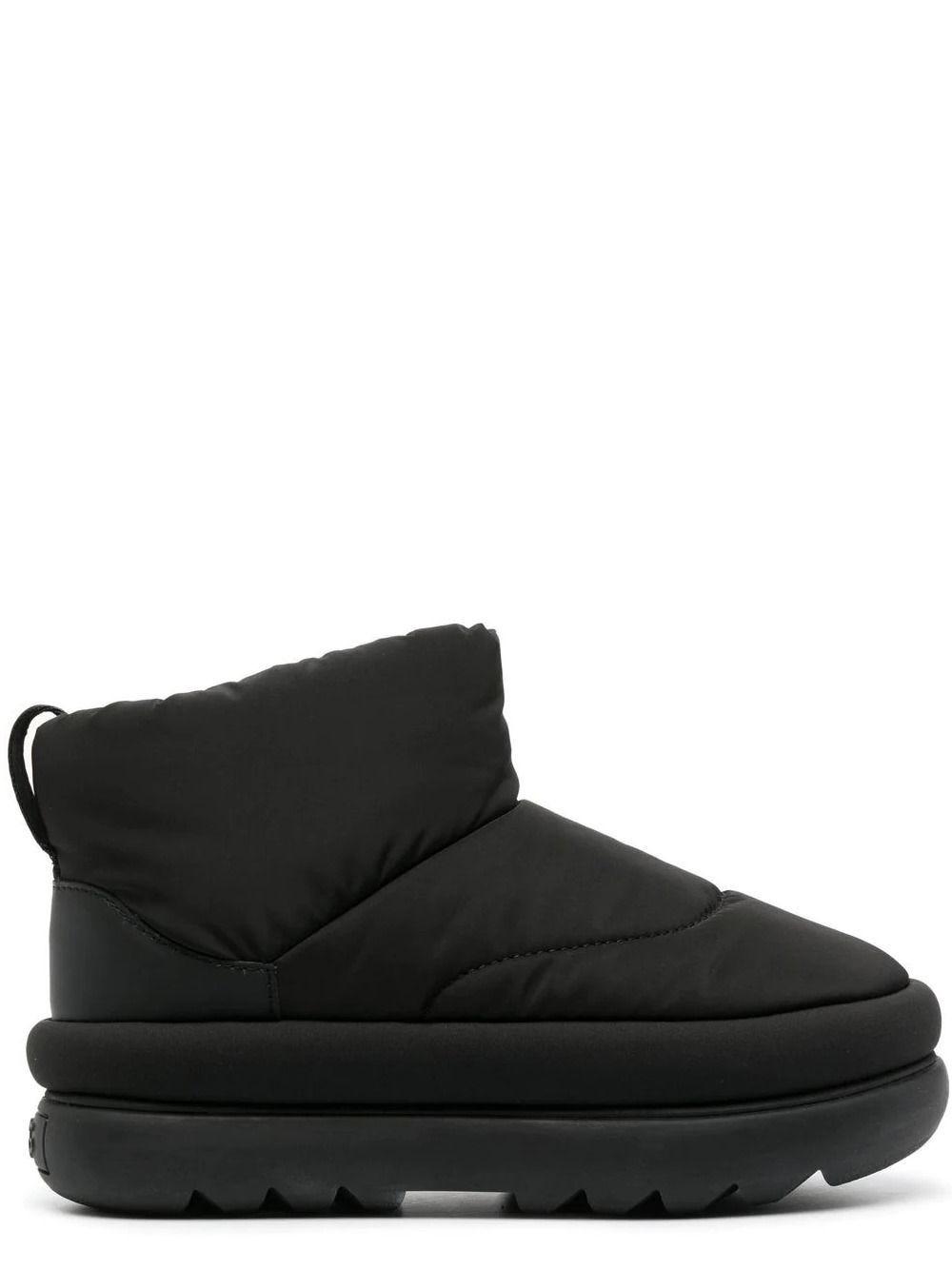 UGG Black Padded Low Boots With Logo Lining | Lyst