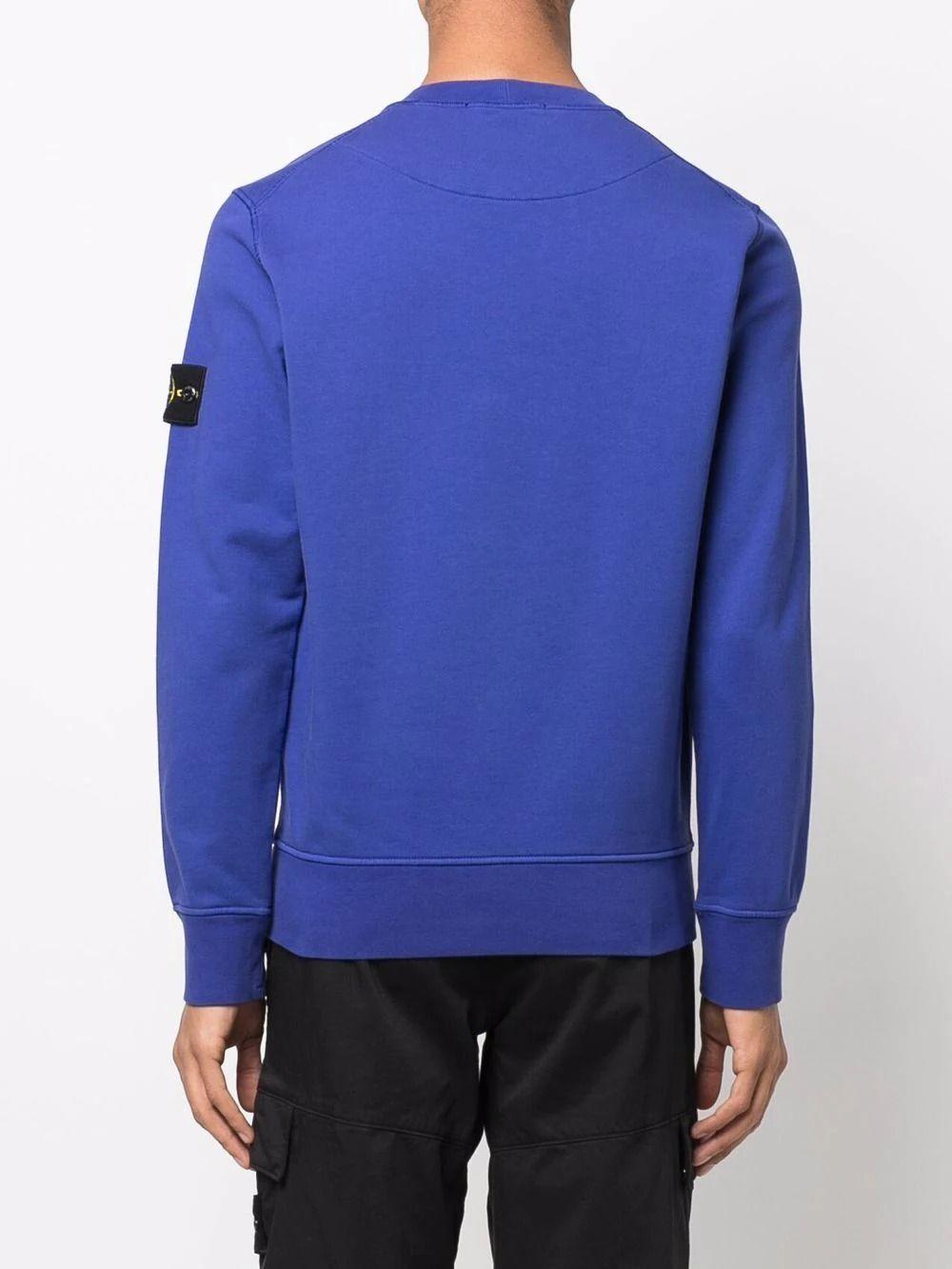 stone island blue crew neck