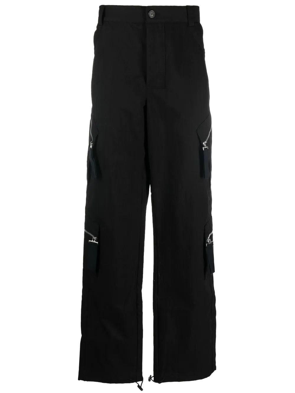Jacquemus Cotton Black Cargo Trousers With Side Pockets For Men Lyst jacquemus-cotton-black-cargo-trousers-with-side-pockets-for-men-lyst