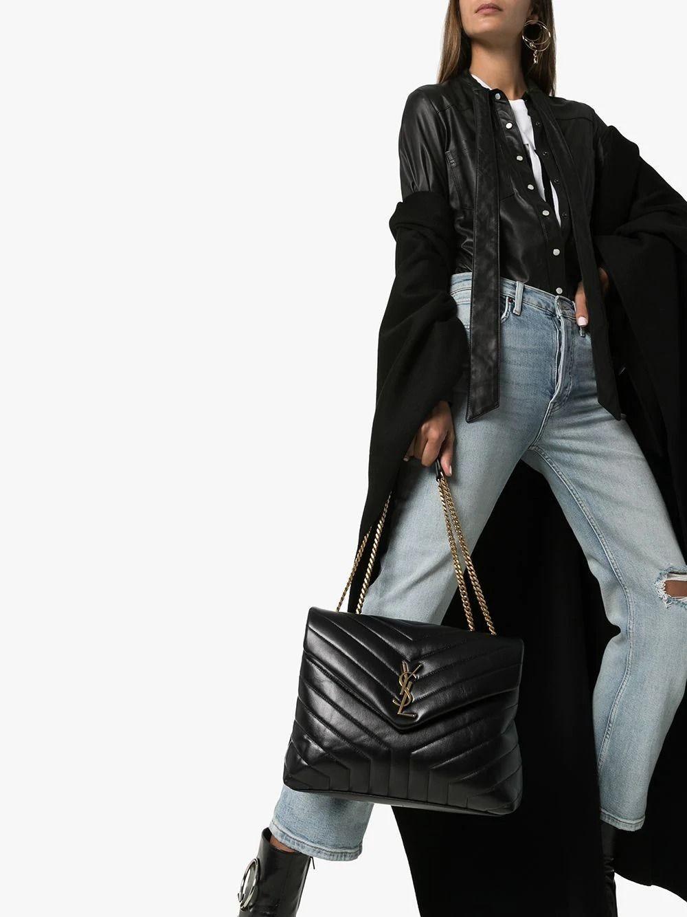 Saint Laurent Loulou Small Matelasse Y Leather Shoulder Bag