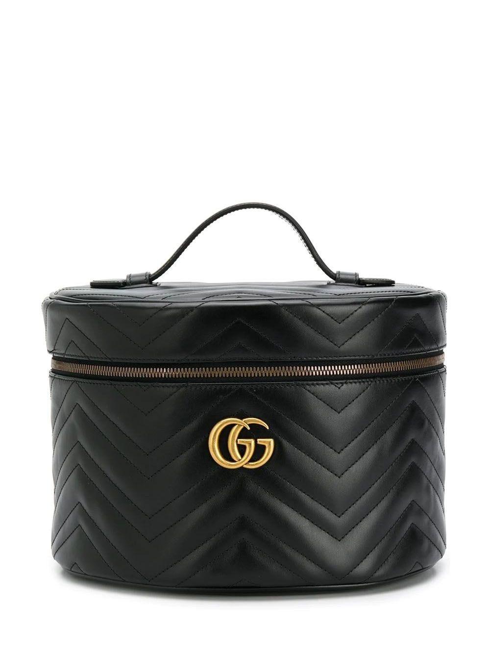 Gucci gg Marmont Cosmetic Case in Black | Lyst