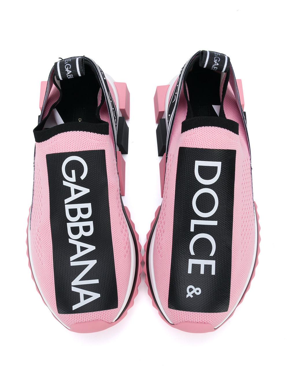 Dolce & Gabbana Logo Sock Sneakers - Lyst