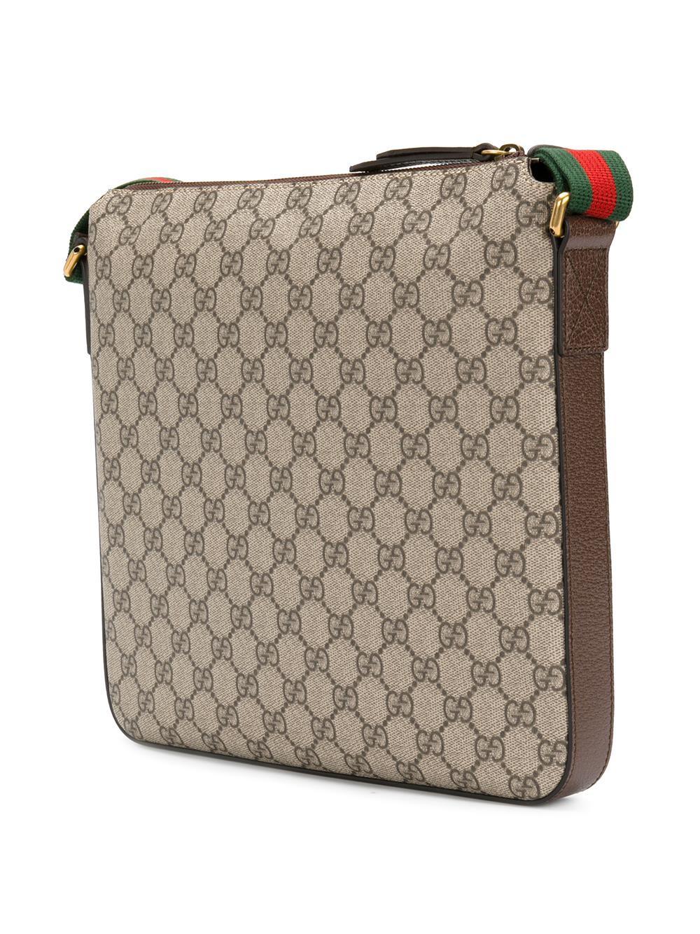 Gucci Canvas Courrier Soft Gg Supreme Crossbody Bag for Men - Lyst