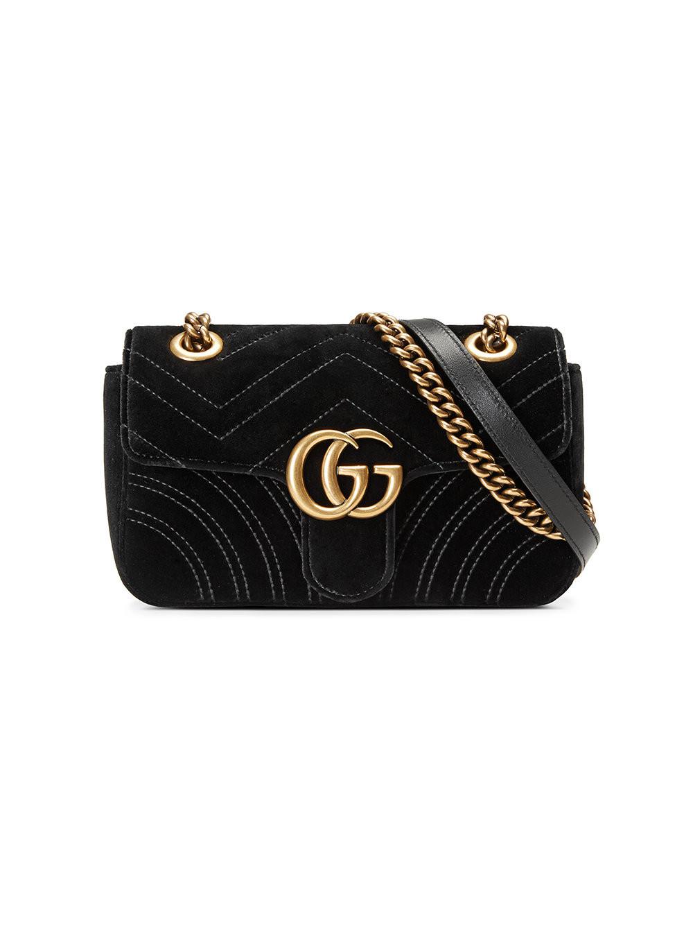 gg marmont black velvet
