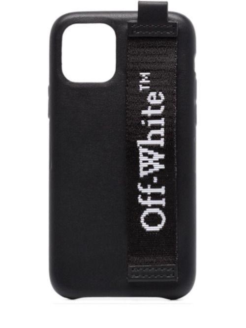 Off White C O Virgil Abloh Industrial Strap Iphone 11 Pro Phone Case In Black White Black Save 77 Lyst
