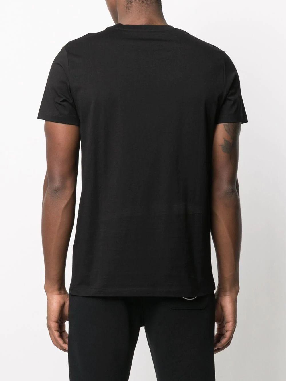 Balmain Cotton Metallic Logo Print T-shirt in Nero (Black) for Men 