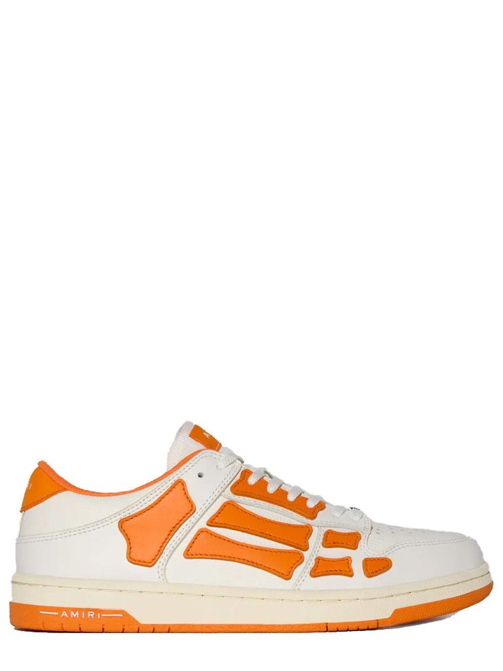 Amiri Skel White And Orange Low Top Sneakers for Men | Lyst