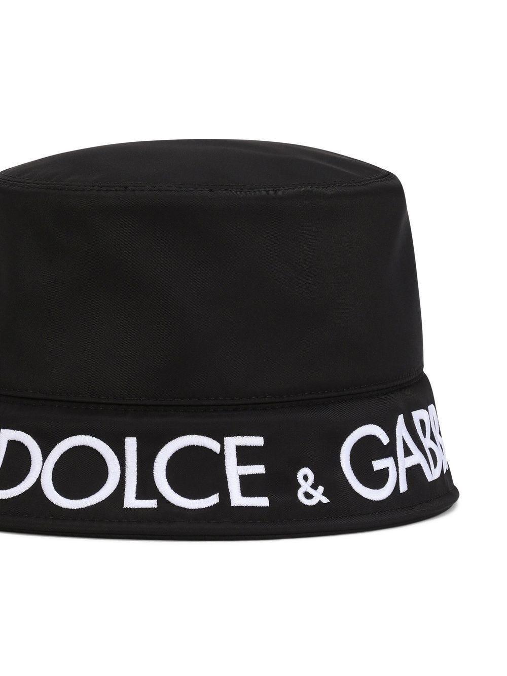 Dolce & Gabbana Embroidered-logo Bucket Hat in Black for Men | Lyst