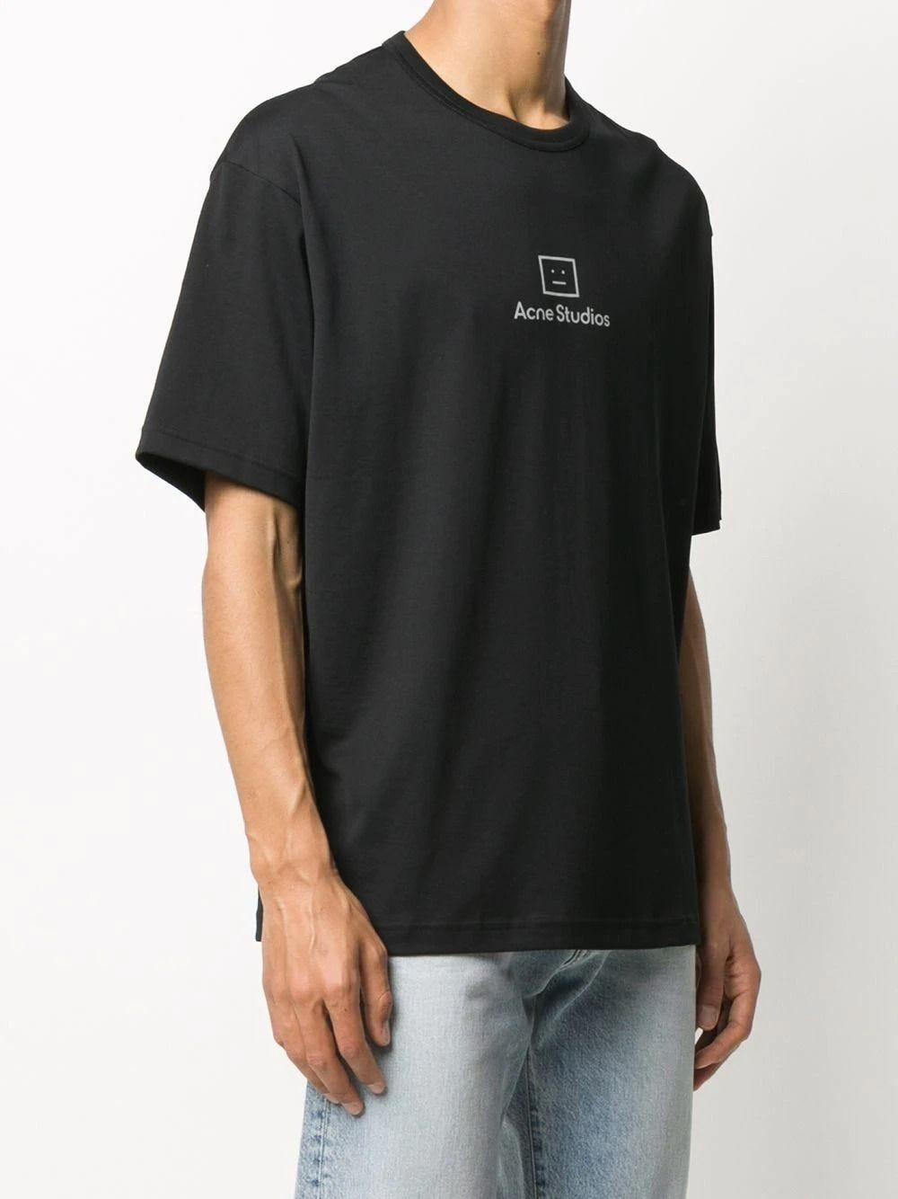 Acne Studios Reflective Face T-shirt in Black for Men | Lyst