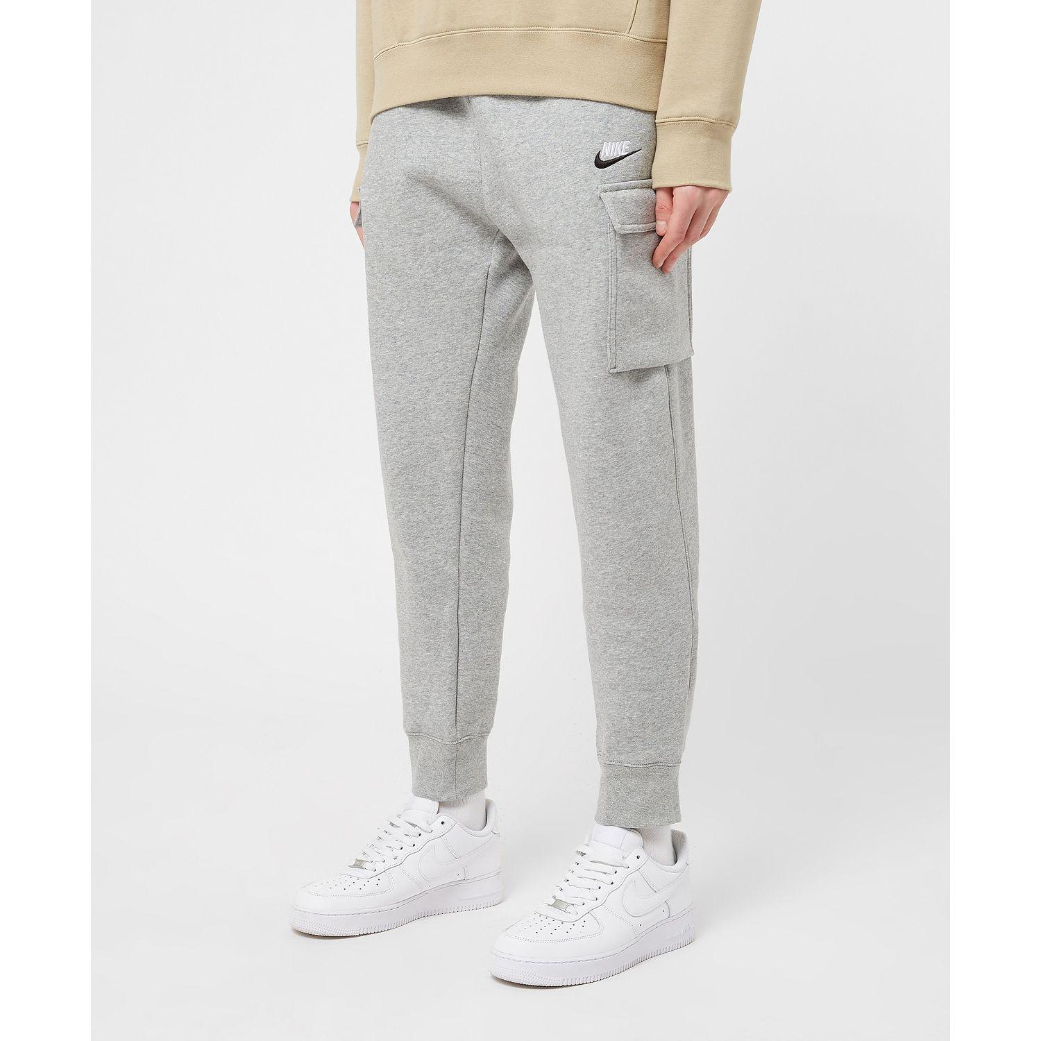 Nike Sportswear Club Fleece Cargo Trousers in Grey for Men | Lyst UK
