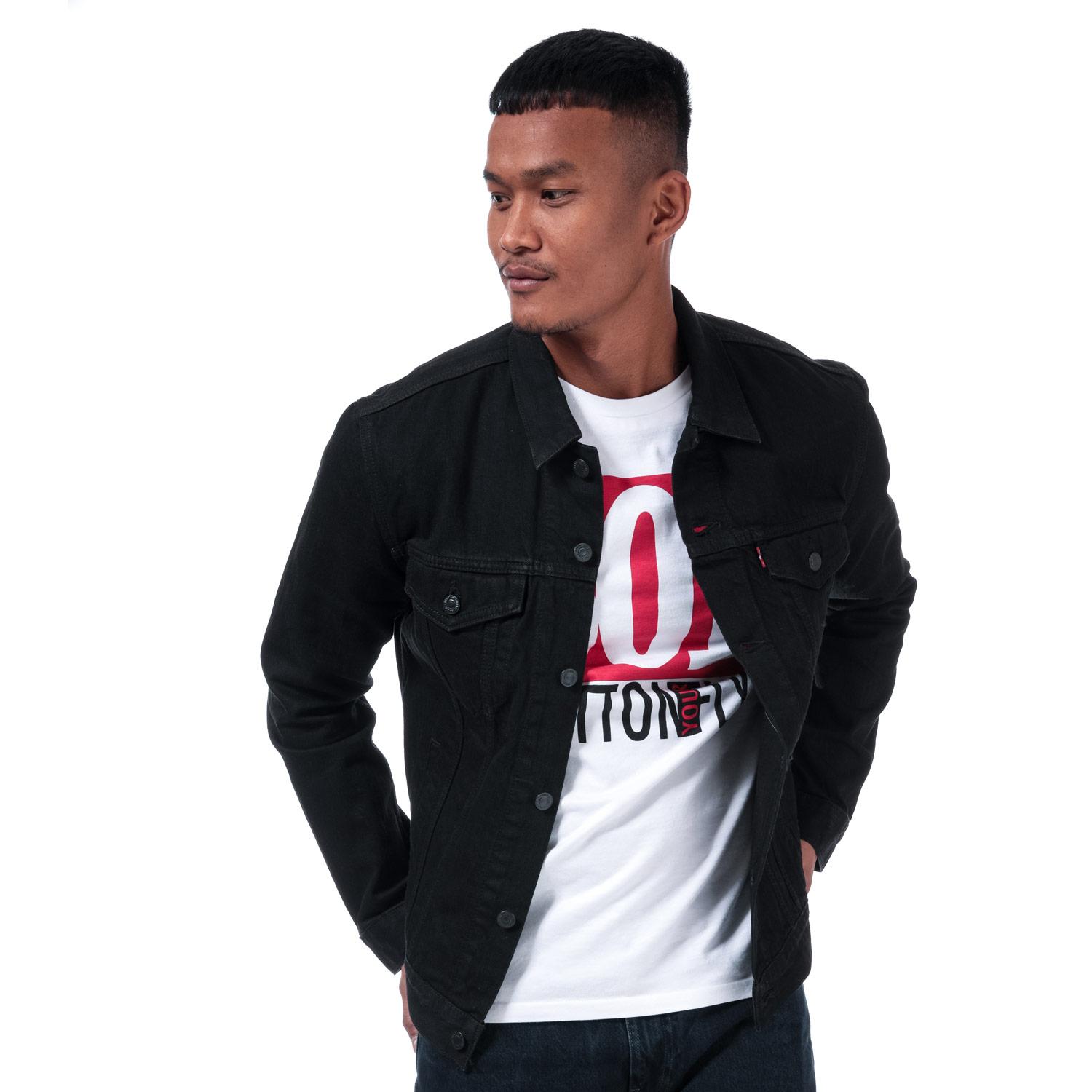 levis black mens jacket