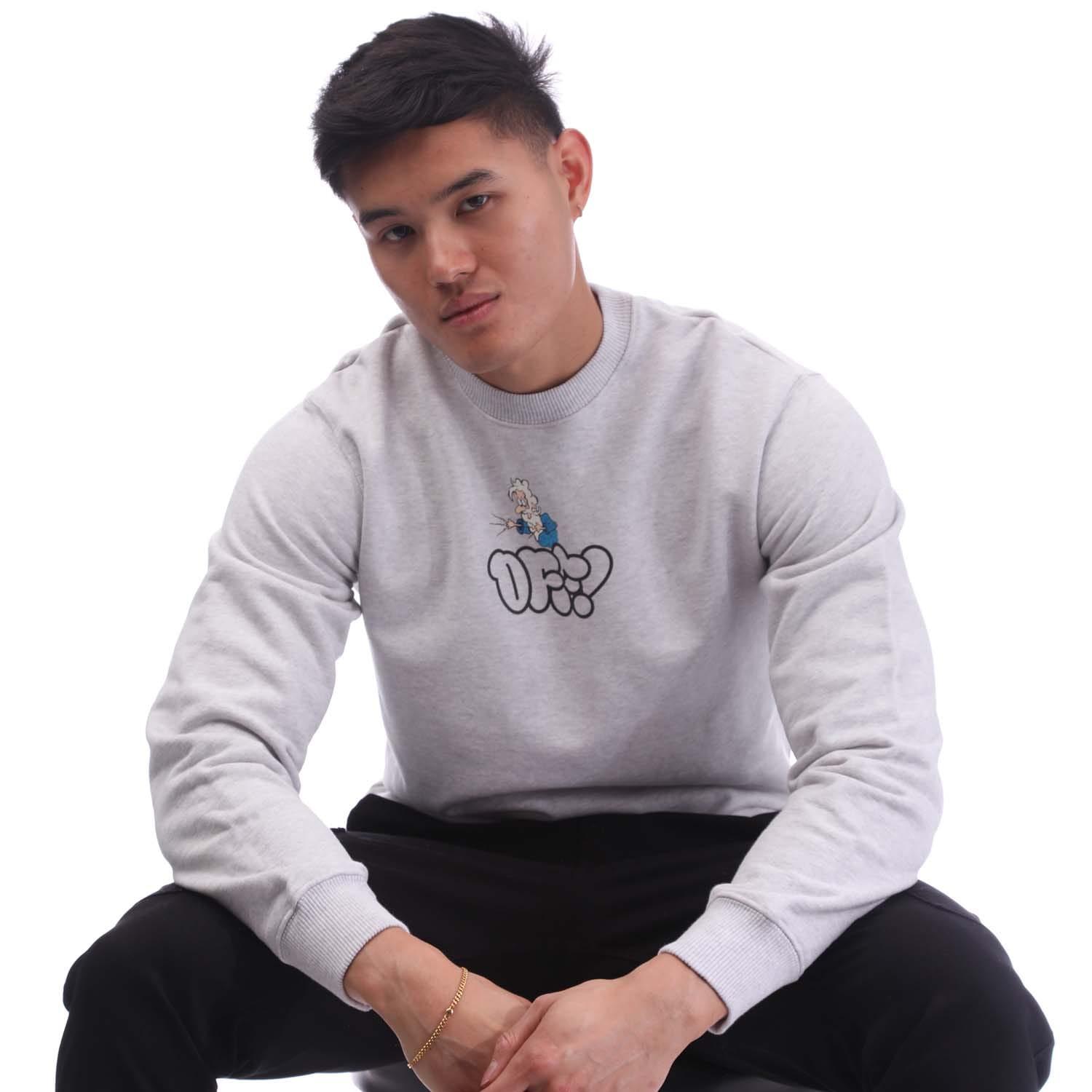 Off White c o Virgil Abloh Off Off Graffiti Slim Crewneck Sweatshirt in Purple for Men Lyst UK