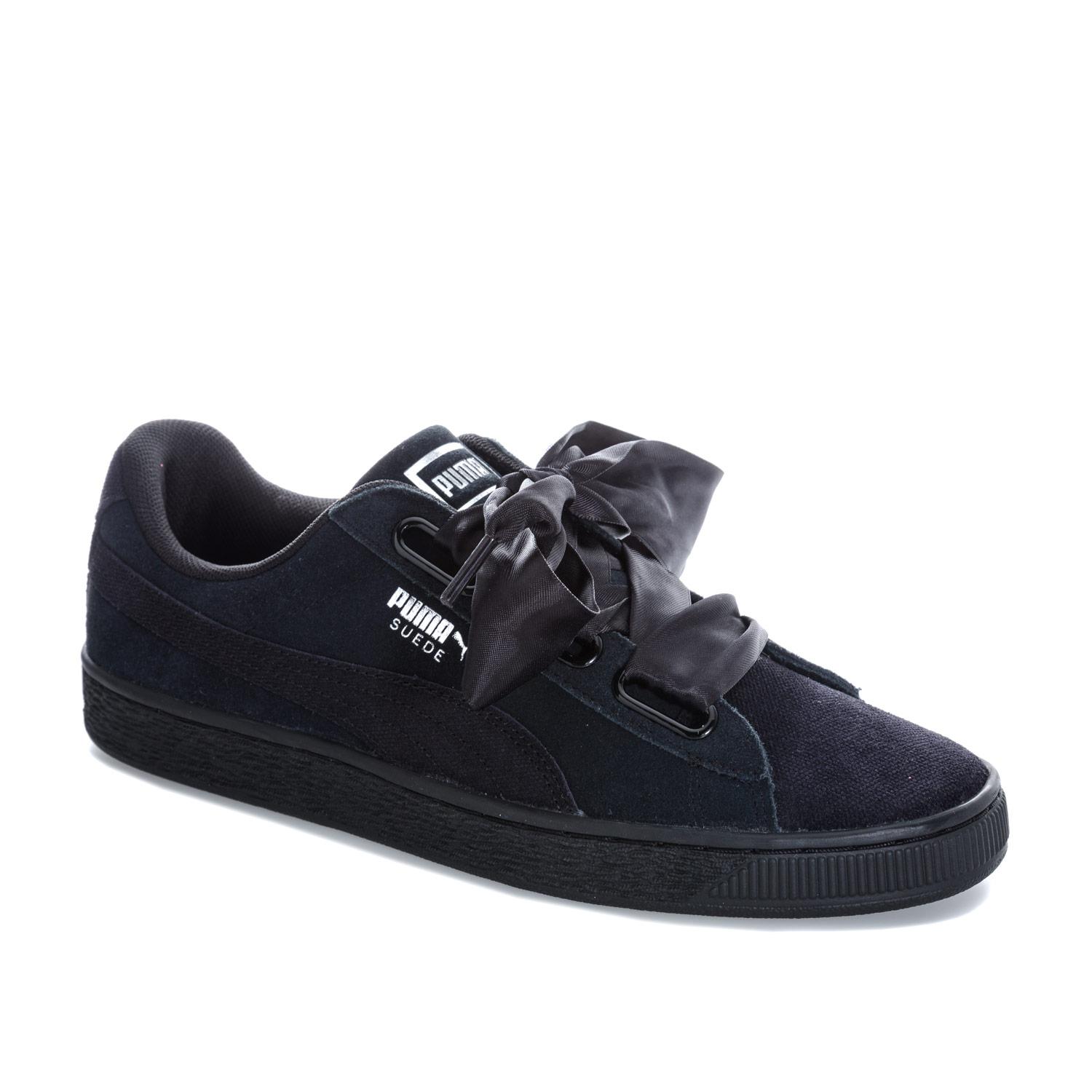 PUMA Suede Heart Pebble Trainers in Black - Lyst