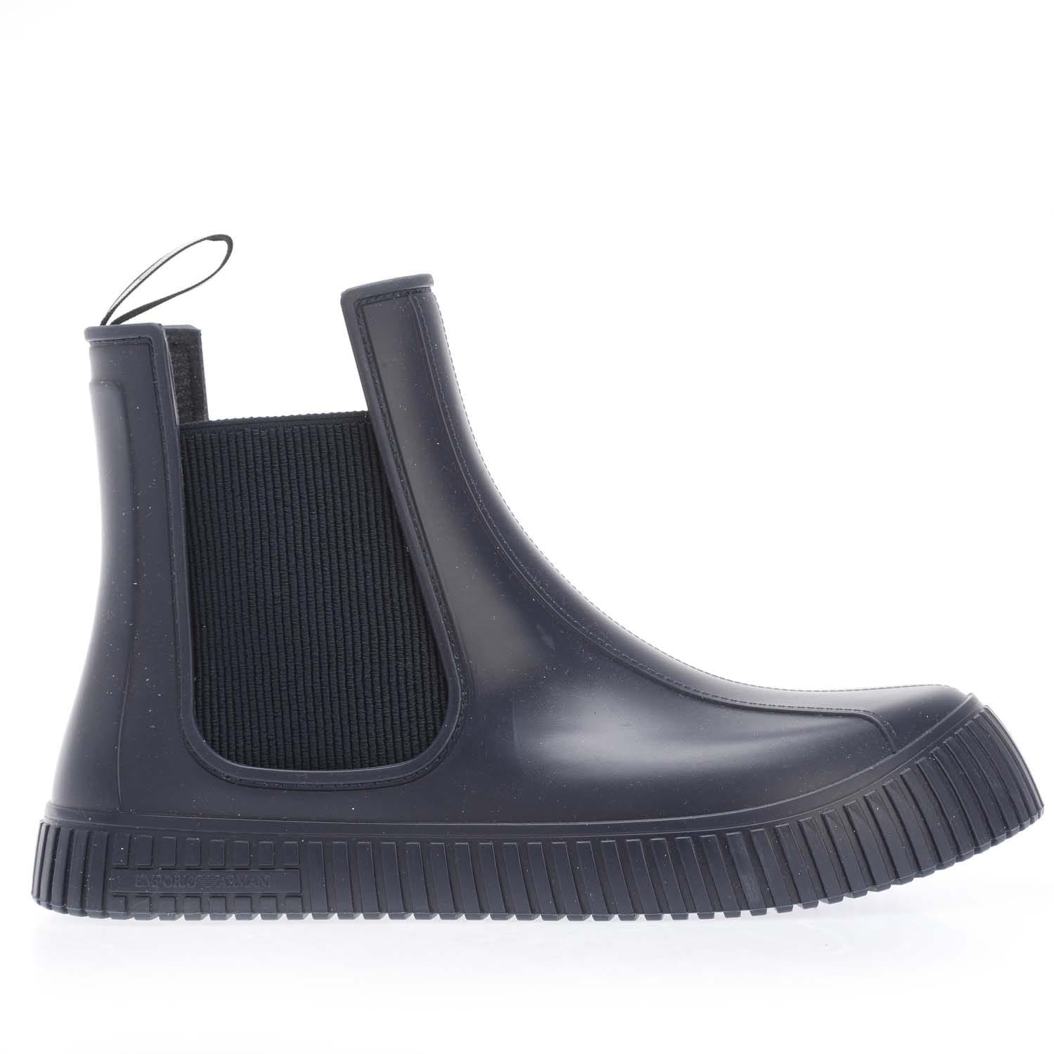 Giorgio Armani Gomma Boots in Blue for Men Lyst UK