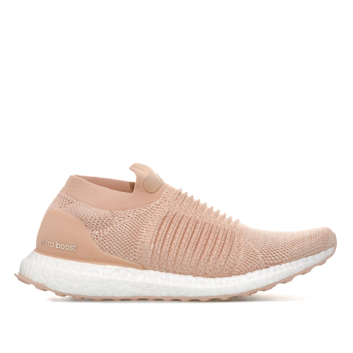 adidas Ultra Boost Laceless Running Shoes in Pink | Lyst UK