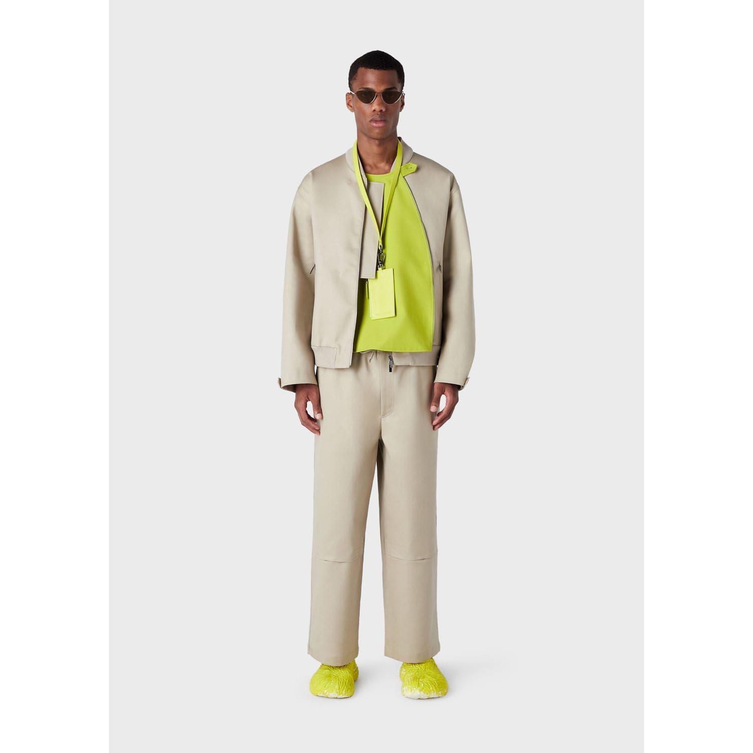 Emporio Armani Asymmetric Zip Vest in Green for Men | Lyst UK