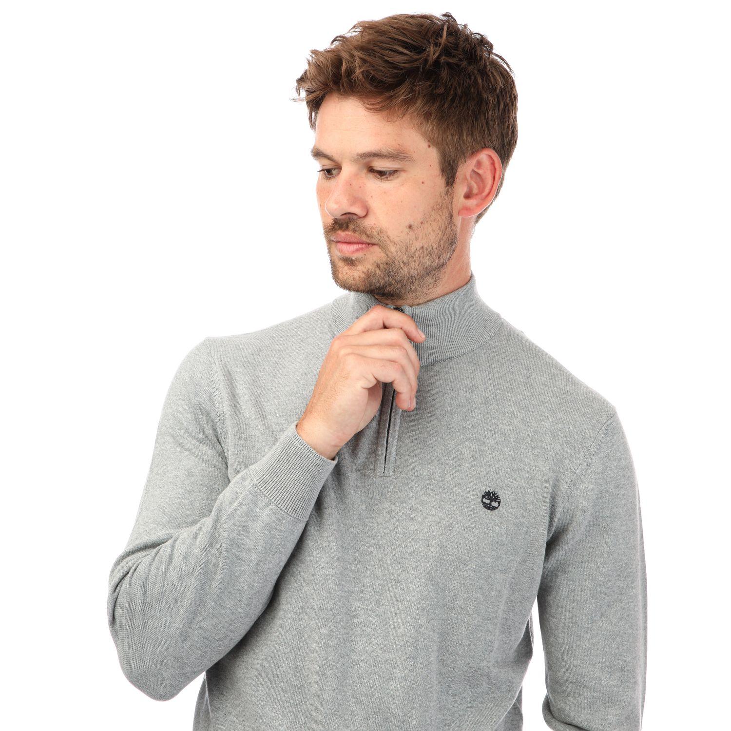 Timberland Williams River 1 4 Zip Sweat in Grey for Men Lyst UK