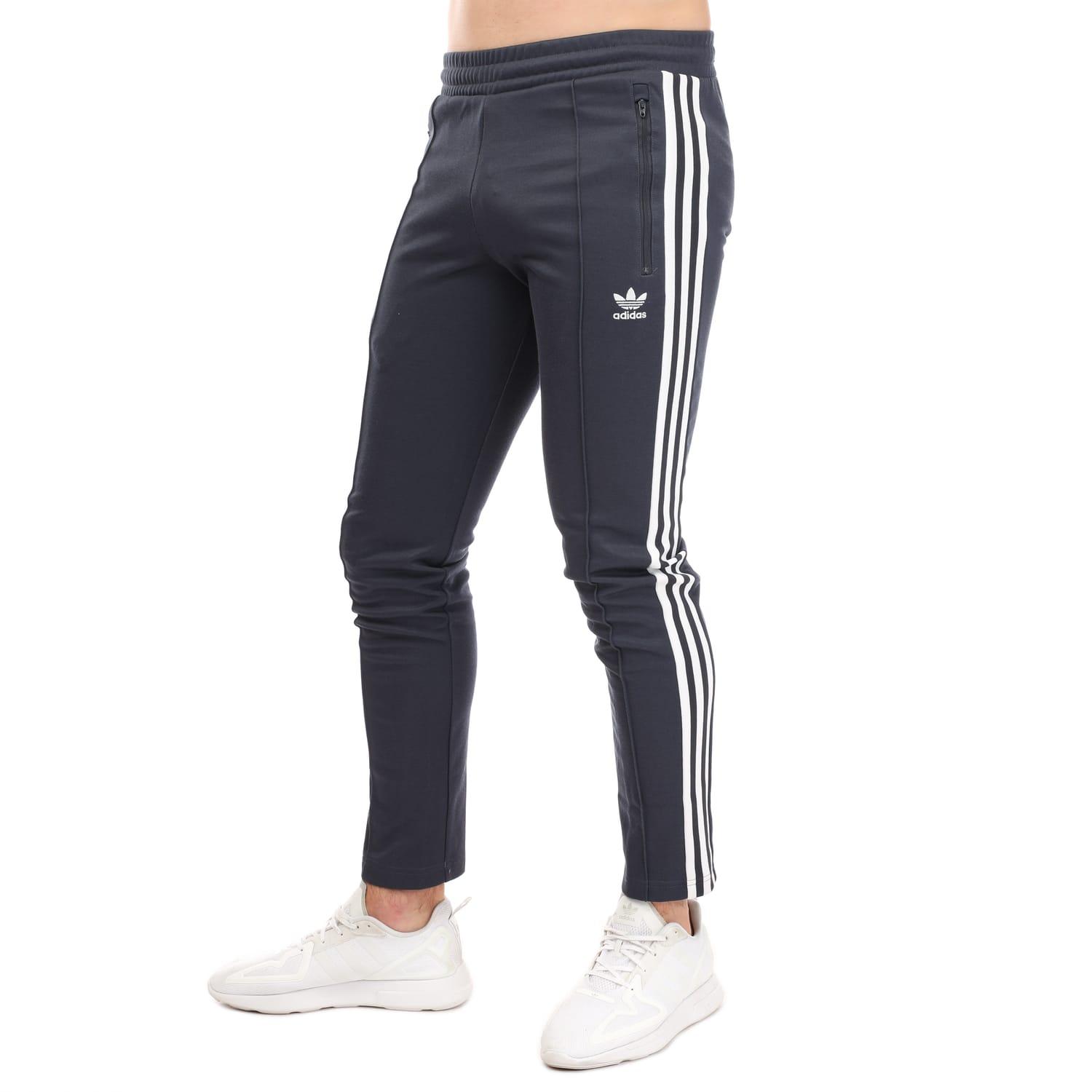 Adidas beckenbauer track pants blue sale