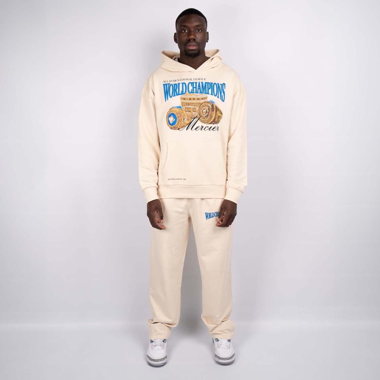 Mercier Champions Ring Cotton Hoodie in Natural for Men Lyst UK