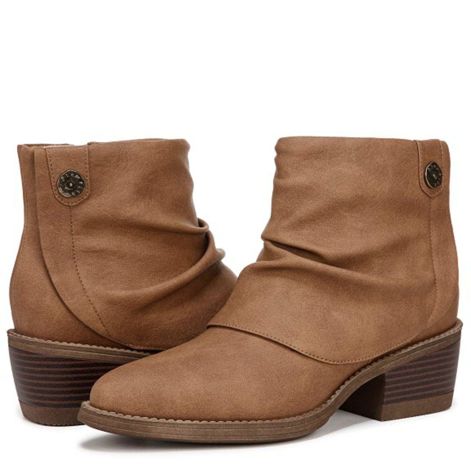 Blowfish Riley 11 Suede Slouch Bootie Brown Blowfish Shoes For