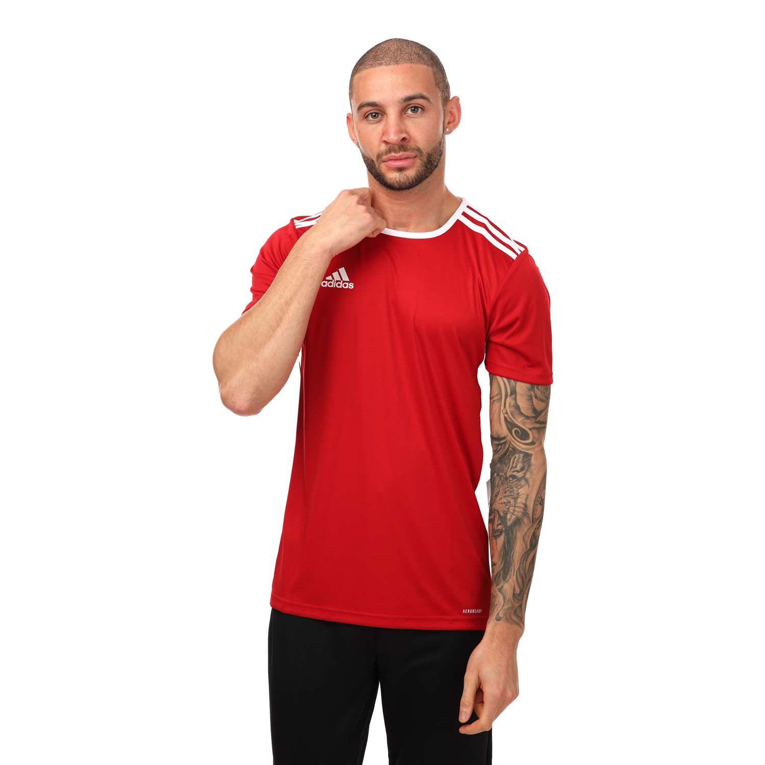 adidas Entrada 18 Training T-shirt in Red for Men | Lyst UK