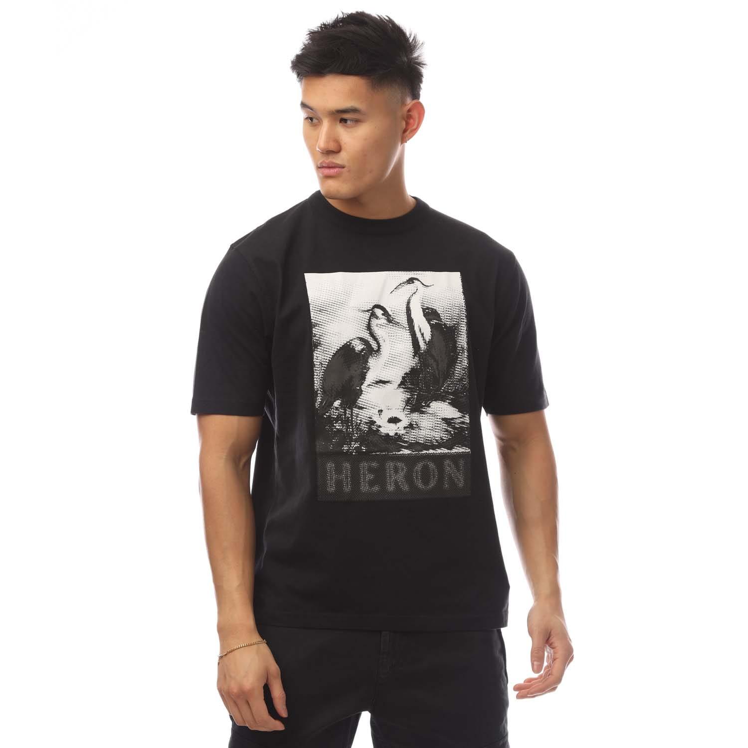 HERON PRESTON ヘロンプレストン 長袖Tシャツ ロンT ブラック L ☆新品 
