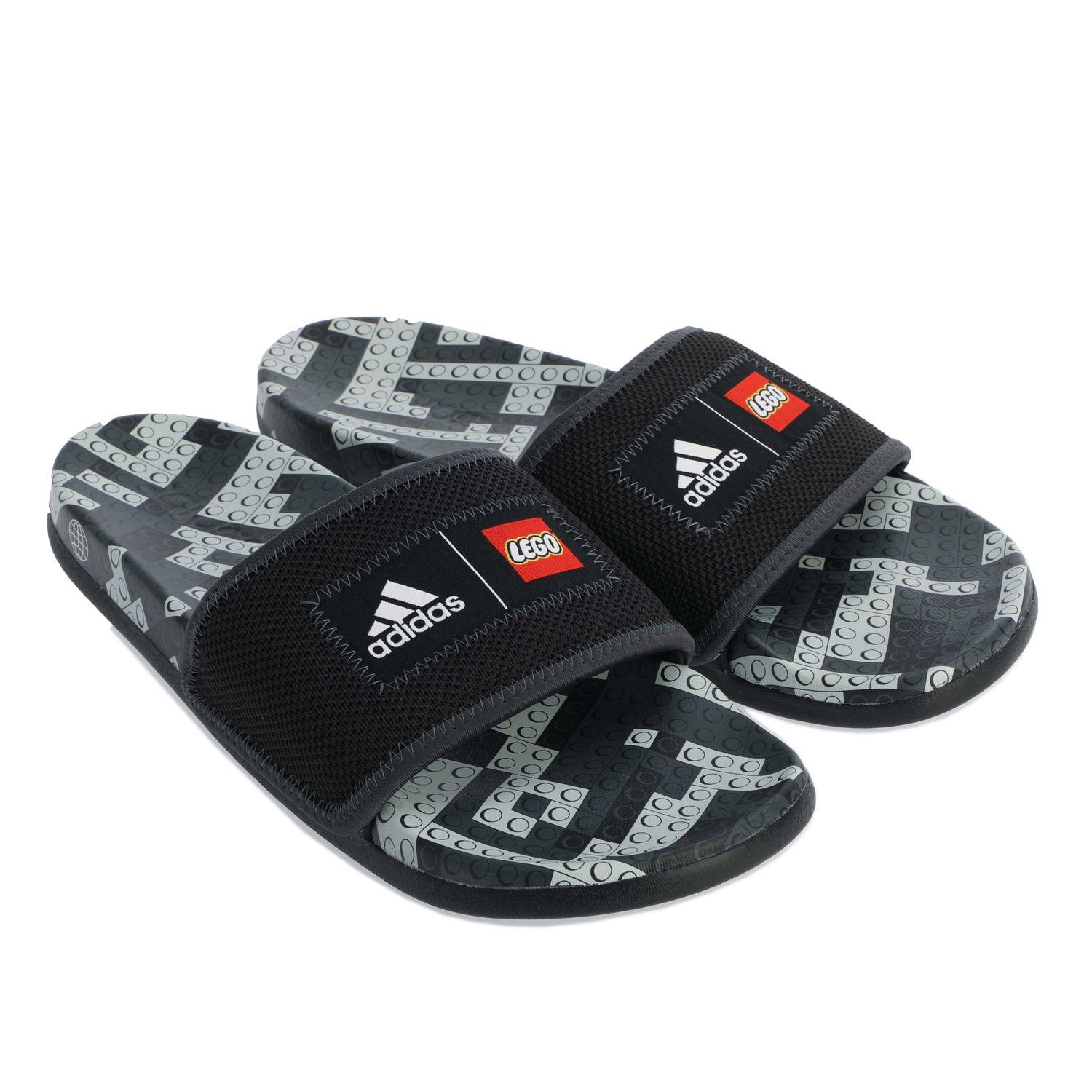 adidas Adilette Comfort X Lego Slides in Black for Men | Lyst UK