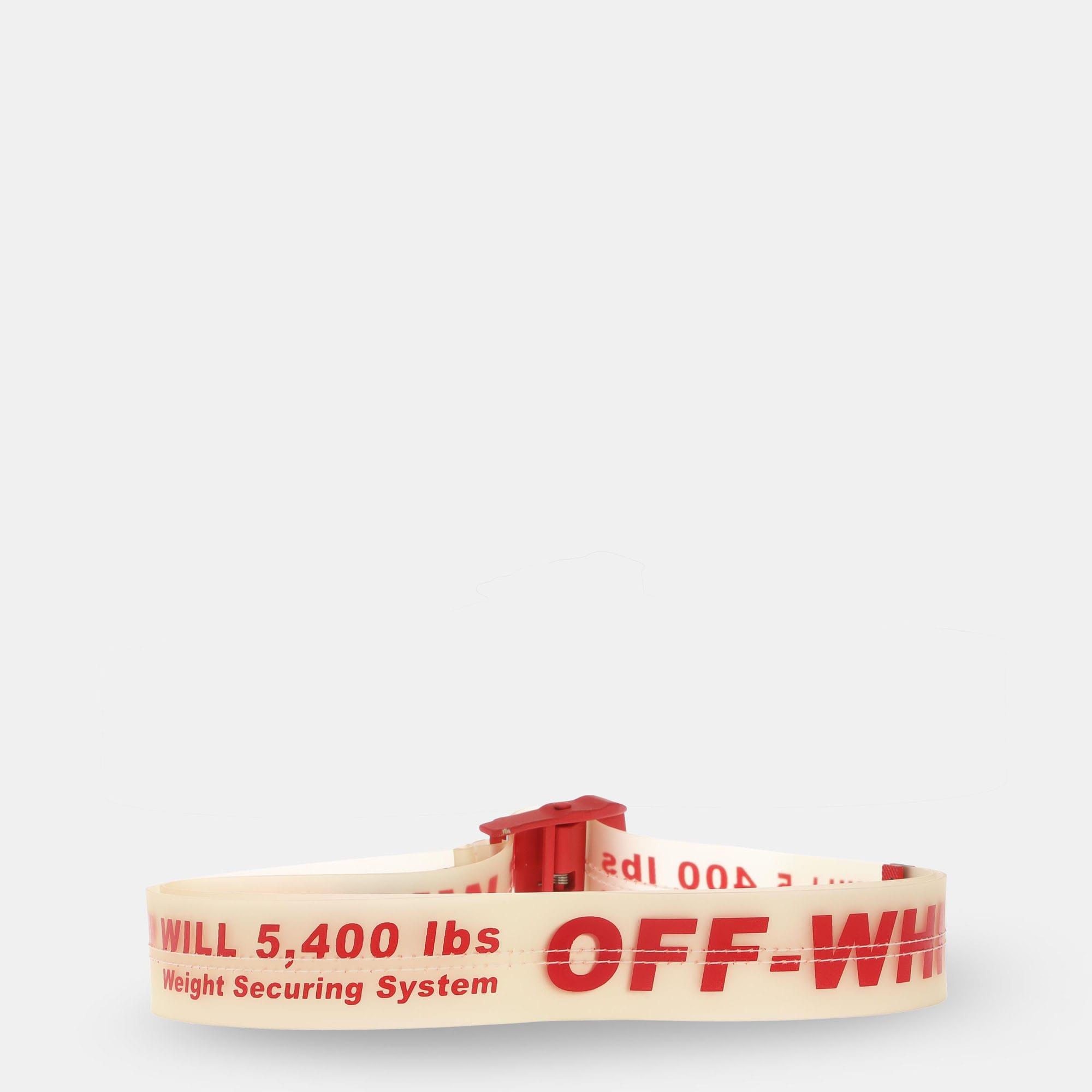 OFF-WHITE c/o VIRGIL ABLOH Rubber Industrial Belt in Red Red Off White belt | Industrial Strap Streetwear 2020 main image 2