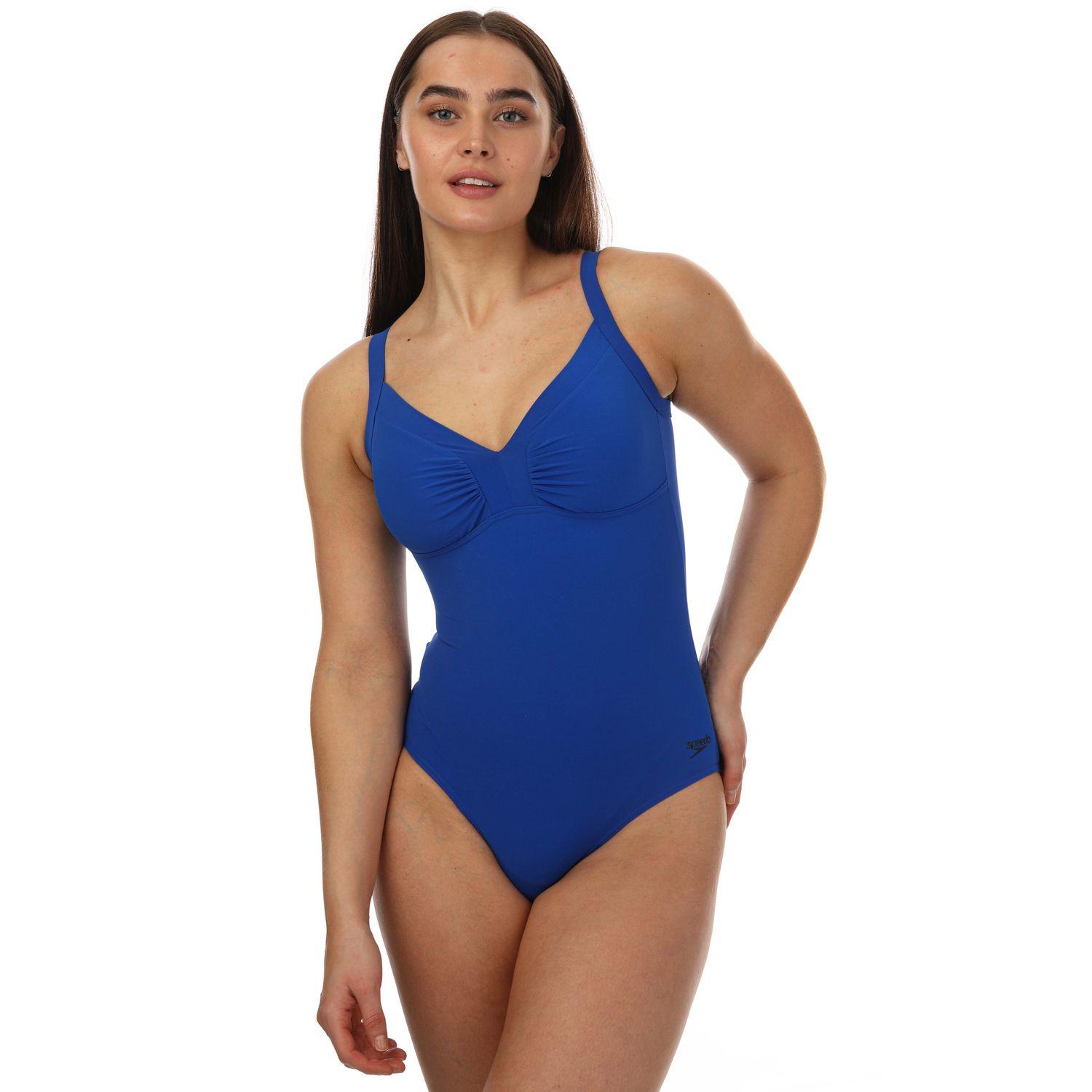 Speedo Watergem Shaping Swimsuit in Blue Lyst UK