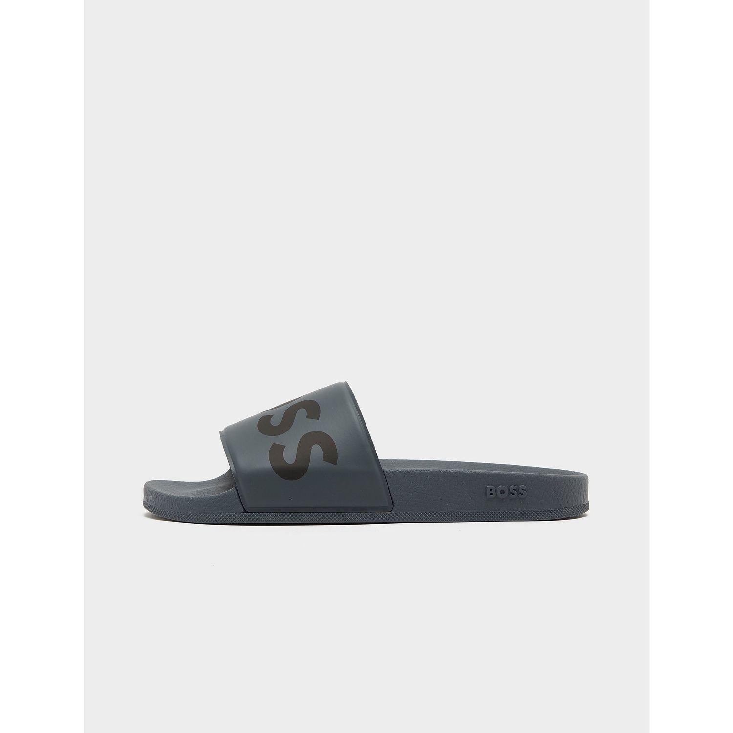 Boss solar slides grey sale