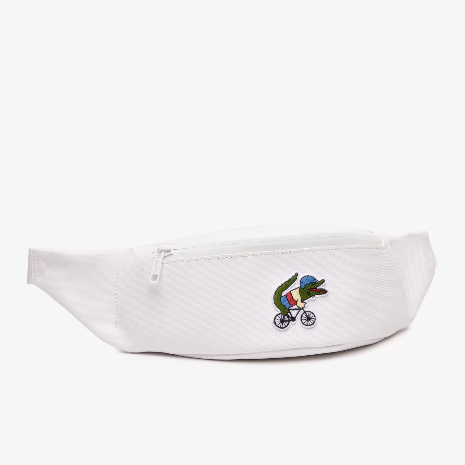 Lacoste Netflix Croc Print Waist Bag in White for Men Lyst UK