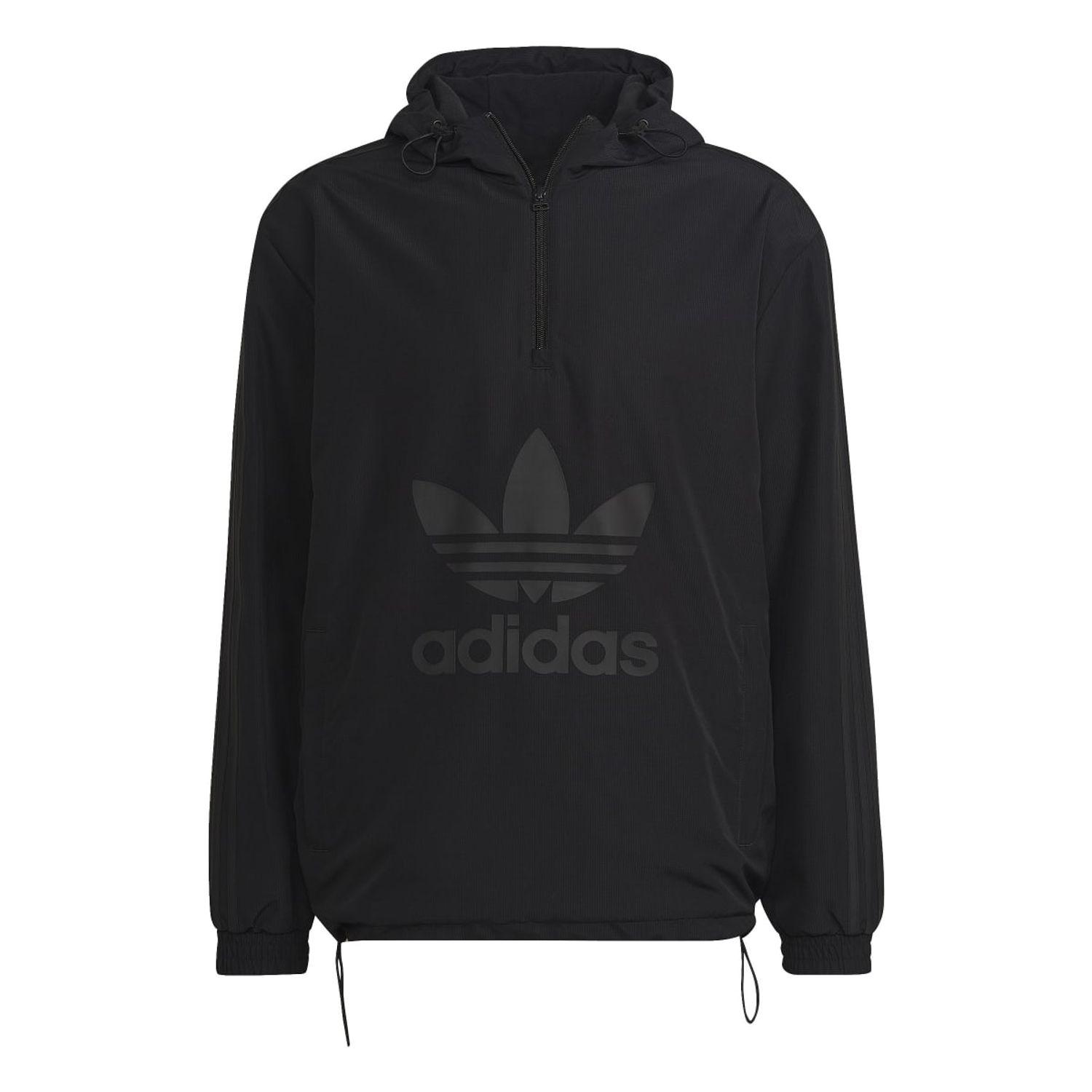 Black adidas windbreaker jacket cheap
