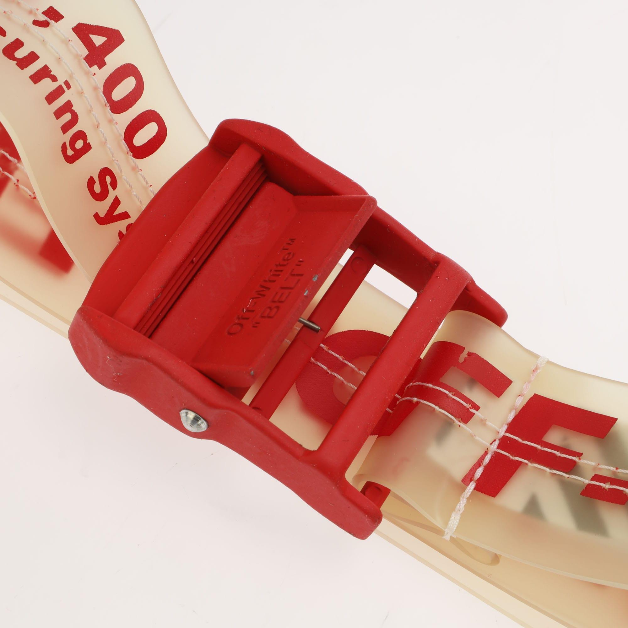OFF-WHITE c/o VIRGIL ABLOH Rubber Industrial Belt in Red Red Off White belt | Industrial Strap Streetwear 2020 main image 4