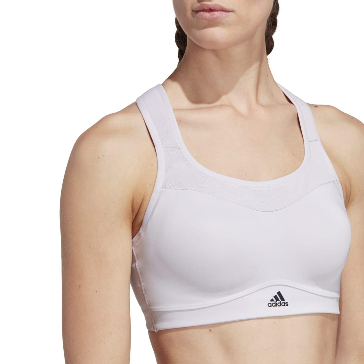 adidas Impact Training High Support Bra in Blue Lyst UK