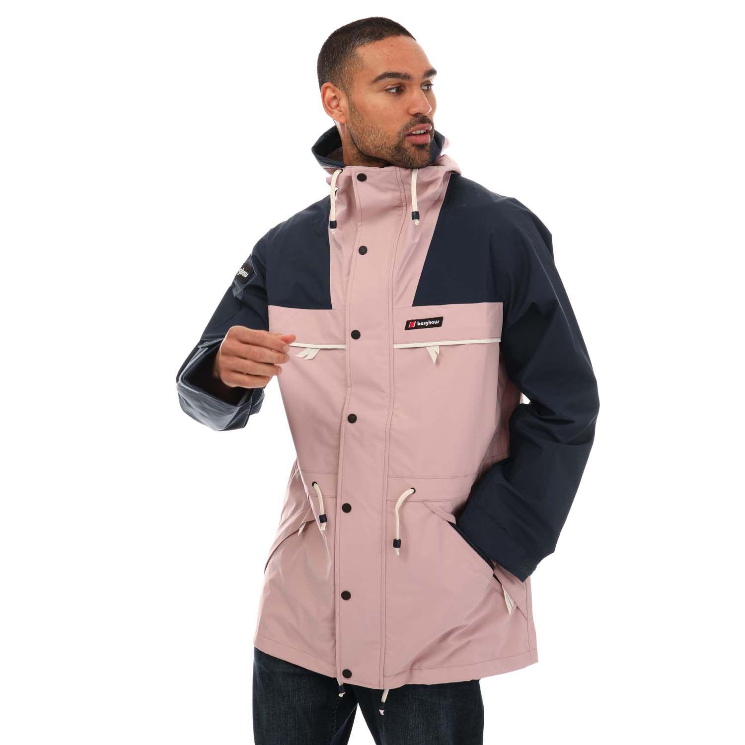 Mens pink rain jacket new arrivals