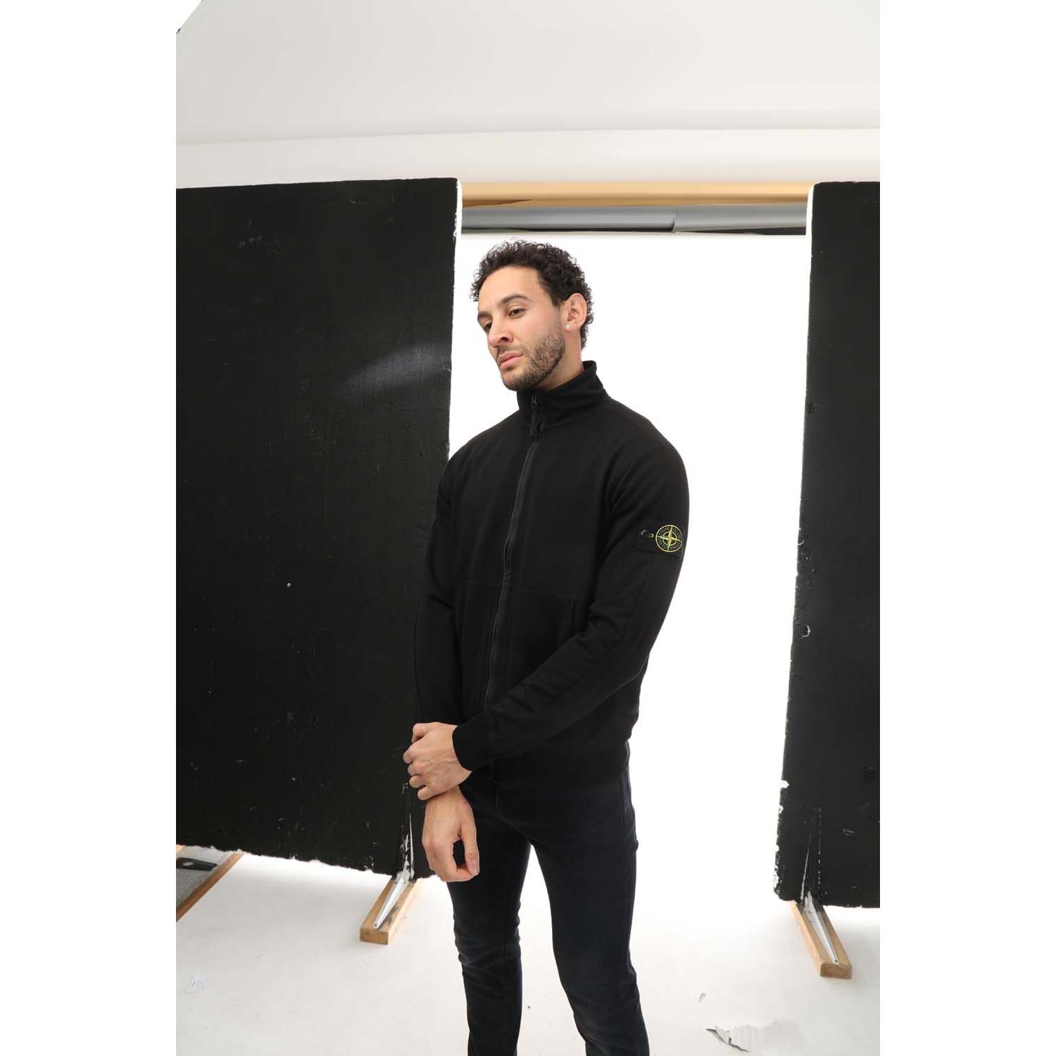 Stone Island Full zip Track Top in Black for Men Lyst UK